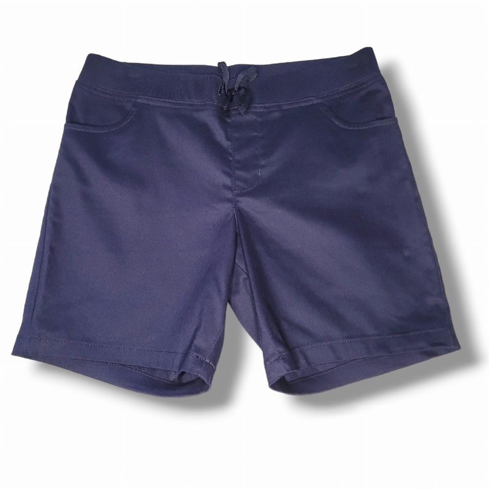 French Toast Girls Navy Knit Waistband Pull-on Short Size 12 1/2 Plus